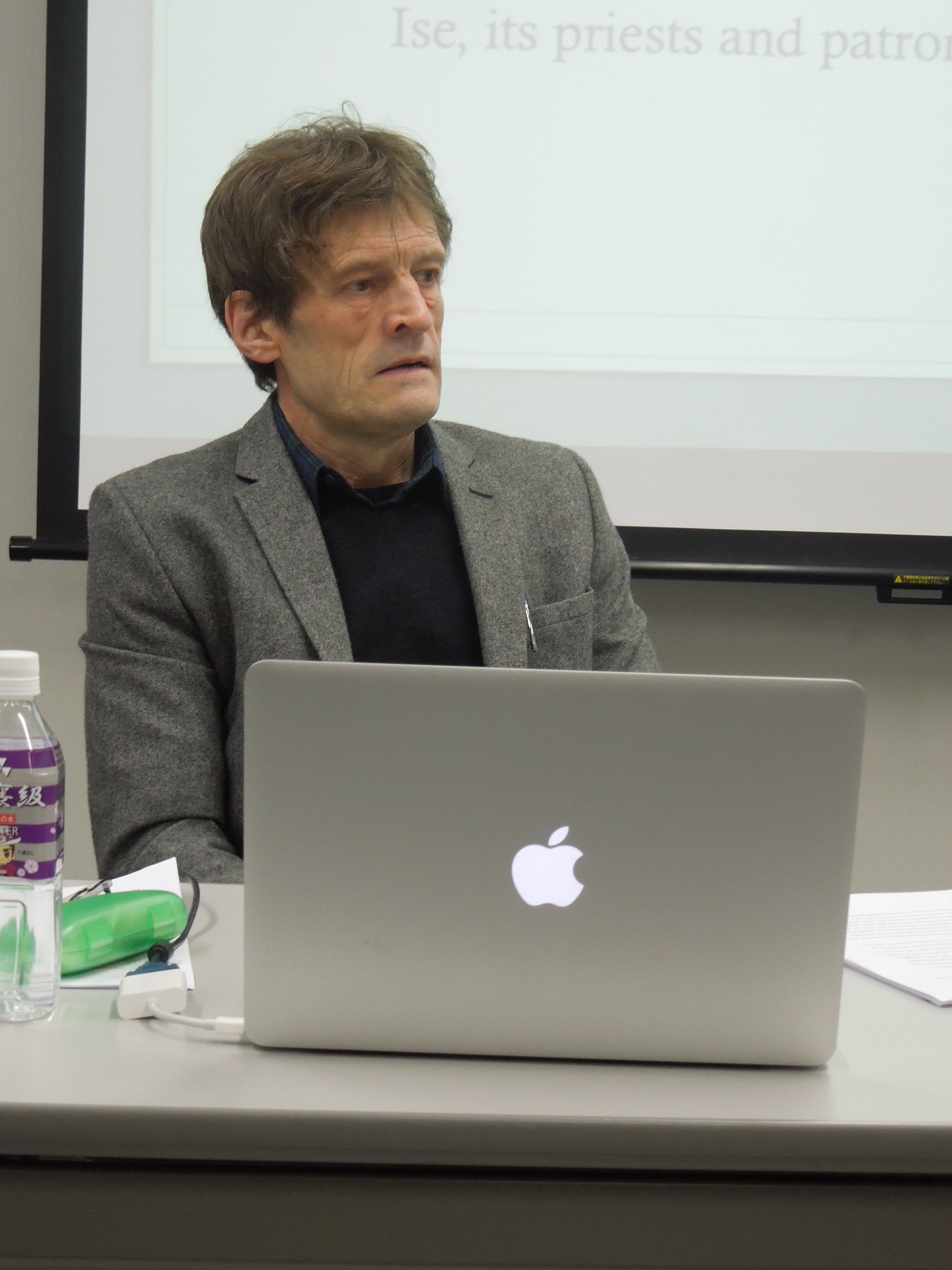 John Breen prior to his talk at Doshisha University for the Asian Studies Group