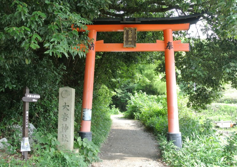 The entrance torii looks typically inviting - a gateway into the realm of kami.