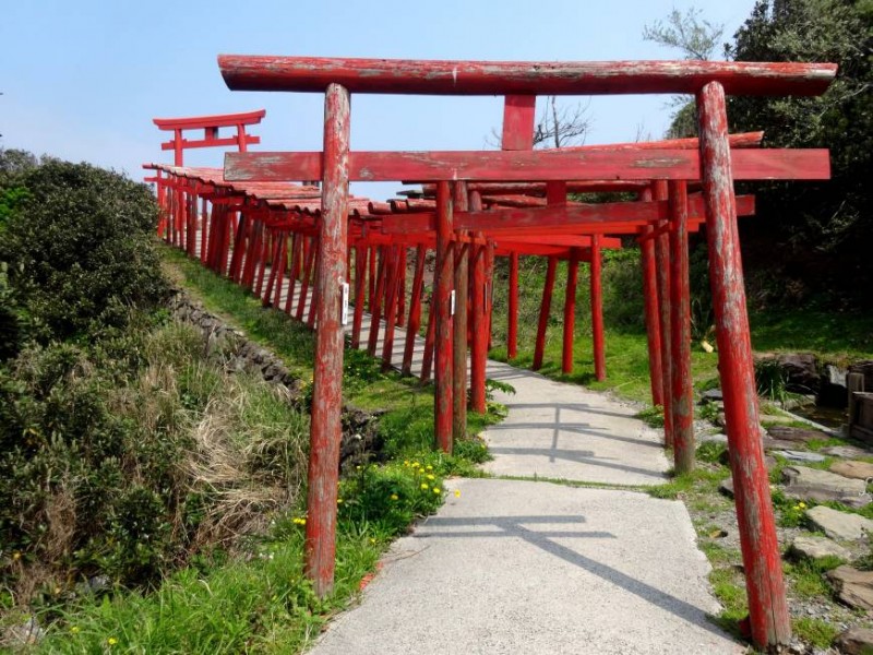 Torii tunnel in Yamaguchi