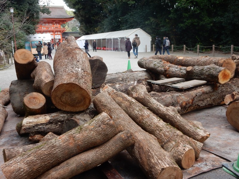 Firewood at Shimogamo