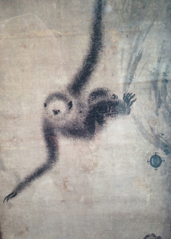 Monkey reaching for the moon