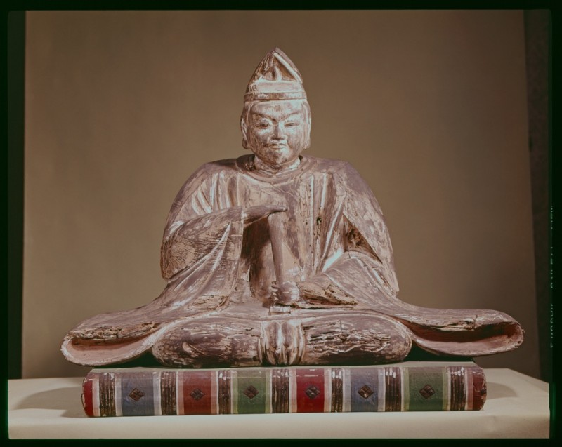 O no Yasumaro, the man who compiled the Kojiki (Muromachi Period statue, pic by Michael Lambe)