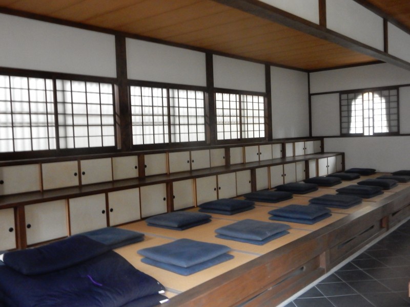 Zen's search for inner truth centres around the meditation hall (zendo)