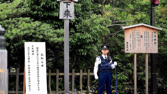 The Ise Grand Shrine has strong links to conservative nationalists who are campaigning to change Japan’s pacifist constitution Manan Vatsyayana/Getty