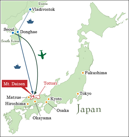 Tottori map