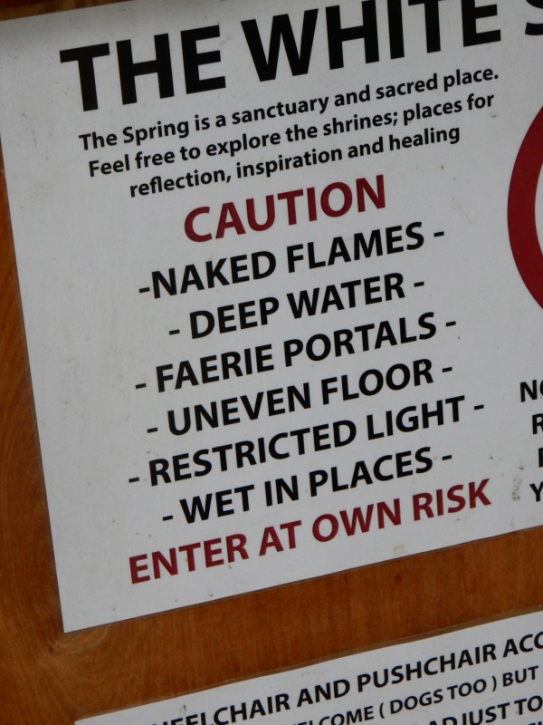 Notice at the White Springs. (Faeries have been claimed by some as the equivalent of kami.)