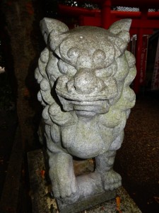 Komainu guardian at Nobeno Jinja